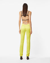 Load image into Gallery viewer, Bling Glossy Skinny Trousers : Women Trousers Yellow fluo | GCDS Spring/Summer 2023
