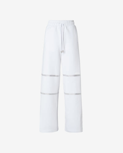 Bling Gcds Sweatpants : Women Trousers White | GCDS Spring/Summer 2023