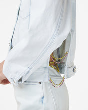 Carica l&#39;immagine nel visualizzatore di Gallery, Bling Denim Jacket : Women Outerwear Off White | GCDS Spring/Summer 2023
