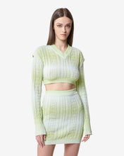 Carica l&#39;immagine nel visualizzatore di Gallery, Gcds Braids Crop Top : Women Knitwear Lime | GCDS Spring/Summer 2023
