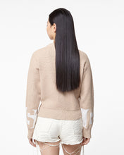 Load image into Gallery viewer, Gcds Cotton Low Band Sweater : Women Knitwear Beige | GCDS Spring/Summer 2023
