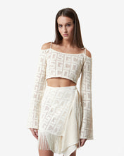 Load image into Gallery viewer, Gcds Monogram Macramé Sweater : Women Knitwear Off White | GCDS Spring/Summer 2023
