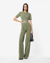 Load image into Gallery viewer, Matilda Gcds Monogram Trousers : Women Trousers Military Green | GCDS Spring/Summer 2023
