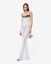 Carica l&#39;immagine nel visualizzatore di Gallery, See Through Gown : Women Dress White | GCDS Spring/Summer 2023
