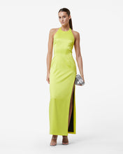 Carica l&#39;immagine nel visualizzatore di Gallery, Bling Glossy Long Dress : Women Dress Yellow fluo | GCDS Spring/Summer 2023
