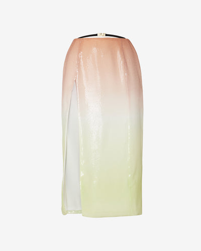 Degradé Sequins Long Skirt : Women Skirts Multicolor | GCDS Spring/Summer 2023