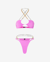Carica l&#39;immagine nel visualizzatore di Gallery, Bling Bikini : Women Swimwear Fuchsia | GCDS Spring/Summer 2023
